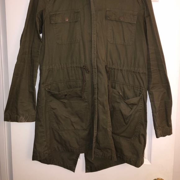 Green long coat - Picture 3 of 3